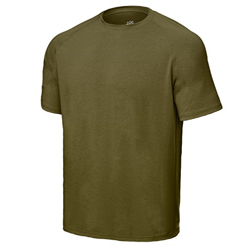 Under Armour UA Tactical Tech Camiseta Masculina, Camiseta Transpirable, Ancha Camiseta de Manga Corta Que se Seca rápidamente, Marine Od Green/Clear (390), XL