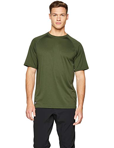 Under Armour UA Tactical Tech Camiseta Masculina, Camiseta Transpirable, Ancha Camiseta de Manga Corta Que se Seca rápidamente, Marine Od Green/Clear (390), XL