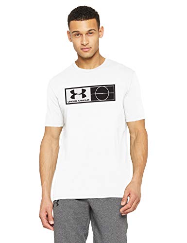 Under Armour UA Tag tee Camiseta de Manga Corta, Hombre, Blanco (100), M