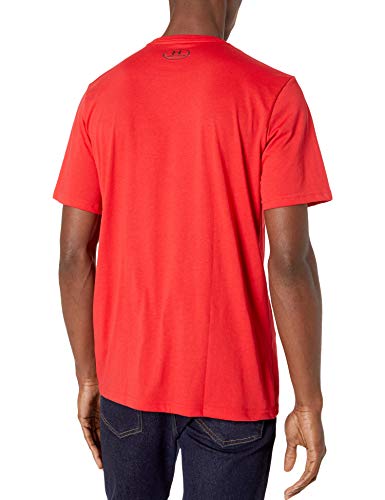 Under Armour UA Team Issue Wordmark Short Sleeve Camiseta, Hombre, Rojo (Red/Steel 600), XL