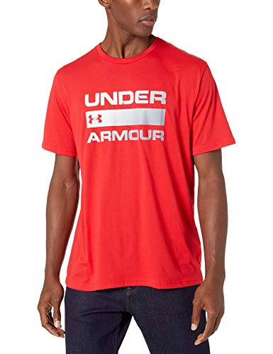 Under Armour UA Team Issue Wordmark Short Sleeve Camiseta, Hombre, Rojo (Red/Steel 600), XL