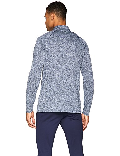 Under Armour UA Tech 1/4 Zip Camiseta de Manga Larga, Hombre, Carbon Heather 090, S