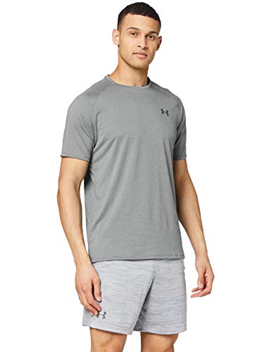 Under Armour UA Tech 2.0 SS tee Novelty Gimnasio, Camiseta Transpirable, Hombre, Verde, L