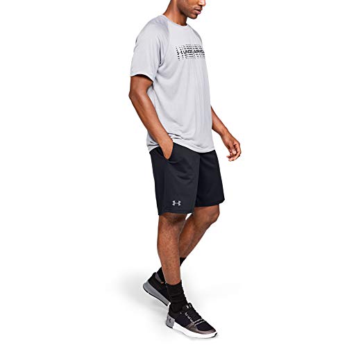 Under Armour UA Tech Mesh Short Pantalones Cortos, Hombre, Negro (Black/Pitch Gray 001), L