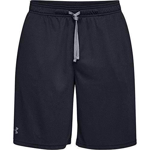 Under Armour UA Tech Mesh Short Pantalones Cortos, Hombre, Negro (Black/Pitch Gray 001), L