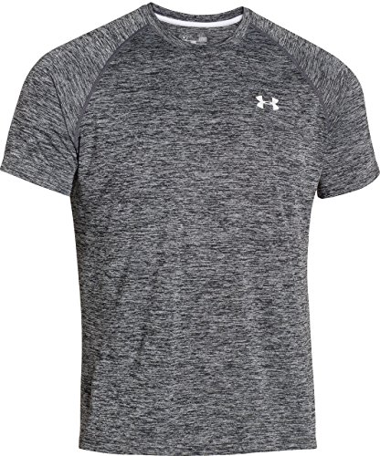 Under Armour Ua Tech Ss Tee, Camiseta De Fitness Hombre, Gris Black Heather, M