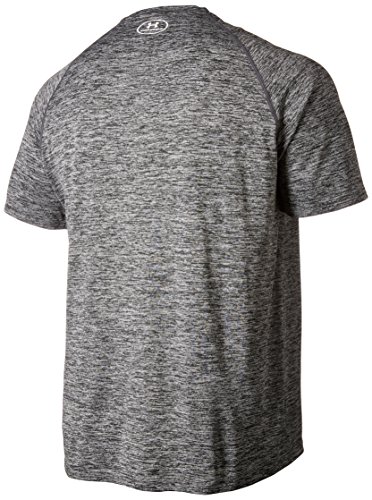 Under Armour Ua Tech Ss Tee, Camiseta De Fitness Hombre, Gris Black Heather, M