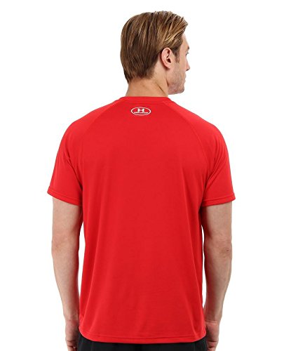 Under Armour Ua Tech Ss Tee, Camiseta De Fitness Hombre, Rojo (Red), S