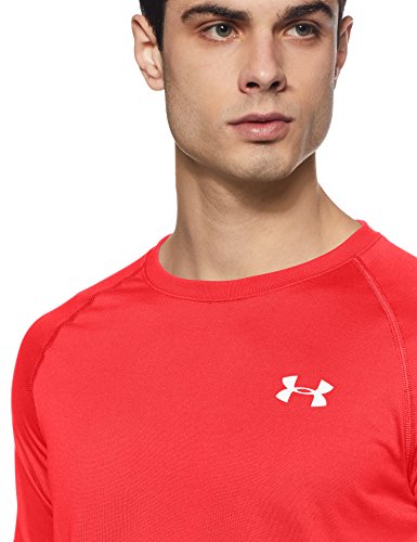 Under Armour Ua Tech Ss Tee, Camiseta De Fitness Hombre, Rojo (Red), XS