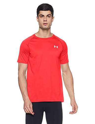 Under Armour Ua Tech Ss Tee, Camiseta De Fitness Hombre, Rojo (Red), XS