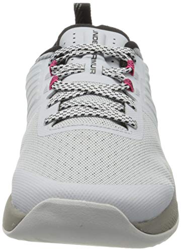 Under Armour UA TriBase Thrive, Zapatillas Deportivas para Interior para Hombre, Gris (Halo Gray/Gravity Green/Black), 43 EU