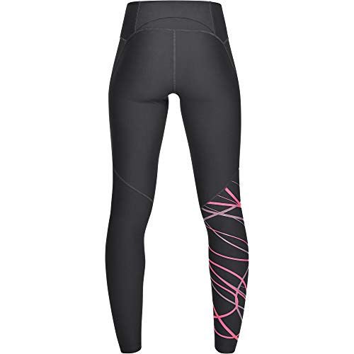 Under Armour UA Vanish Legging Graphic Leggings, Mujer, Gris (Jet Gray/Purple Prime/Tonal 010), S