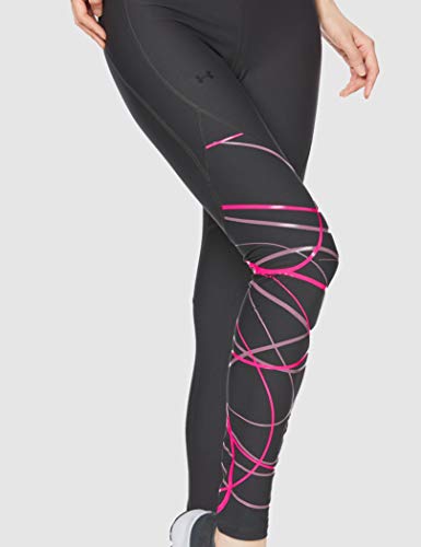 Under Armour UA Vanish Legging Graphic Leggings, Mujer, Gris (Jet Gray/Purple Prime/Tonal 010), S