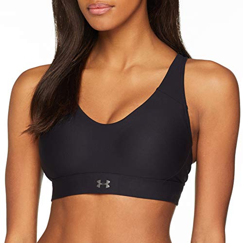 Under Armour UA Vanish Mid Bra Sujetador Deportivo, Mujer, Negro (Black/Black/White 003), M