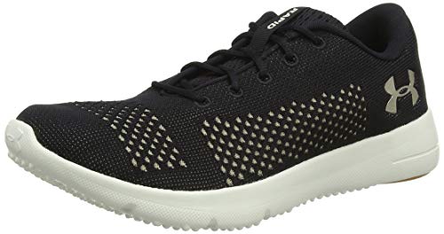 Under Armour UA W Rapid, Zapatillas de Running para Mujer, Negro (Black/Ivory/Metallic Faded Gold 004), 38 EU