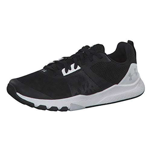 Under Armour UA W TriBase Edge Trainer, Zapatillas Deportivas para Interior para Mujer, Negro (Black/White/Halo Gray), 38 EU