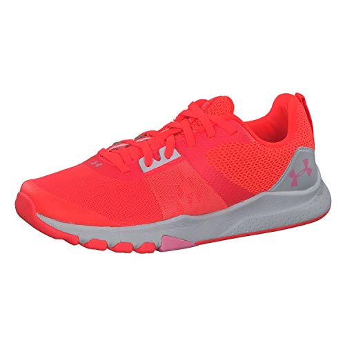 Under Armour UA W TriBase Edge Trainer, Zapatillas Deportivas para Interior para Mujer, Rojo (Beta/Halo Gray/Lipstick), 39 EU