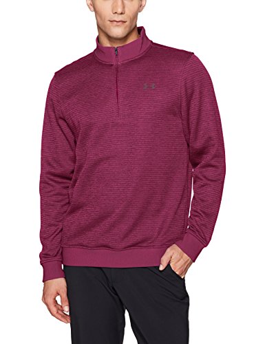 Under Armour Under Armor Storm - Sudadera de forro polar con estampado de 1⁄4 cremallera para hombre, Hombre, color Grosella Negra (924)/Gris Cubierto, tamaño S