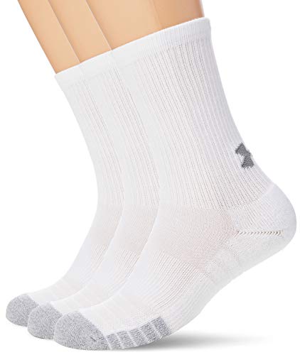 Under Armour (UNDKU Heatgear Crew Calcetines, Unisex adulto, Blanco, LG