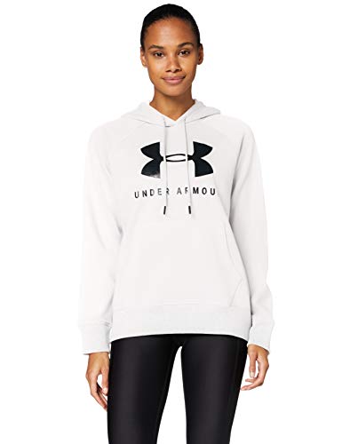 Under Armour (UNDKU Rival Parte Superior del Calentamiento, Mujer, Blanco, SM