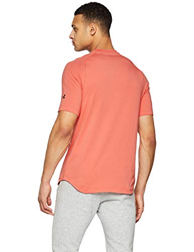 Under Armour Unstoppable Move SS T Camiseta, Hombre, Naranja (COHO/Black 811), M