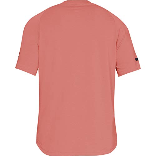 Under Armour Unstoppable Move SS T Camiseta, Hombre, Naranja (COHO/Black 811), M