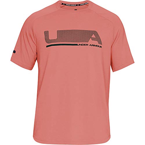 Under Armour Unstoppable Move SS T Camiseta, Hombre, Naranja (COHO/Black 811), M