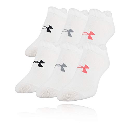Under Armour Women's Essential NS Calcetines, Mujer, Blanco, SM