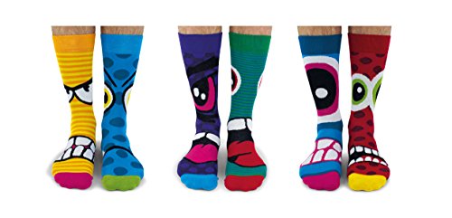 United Oddsocks - Calcetines térmicos para hombres 6 - Modelo: The Stress Heads, colorido, Talla: 39-46