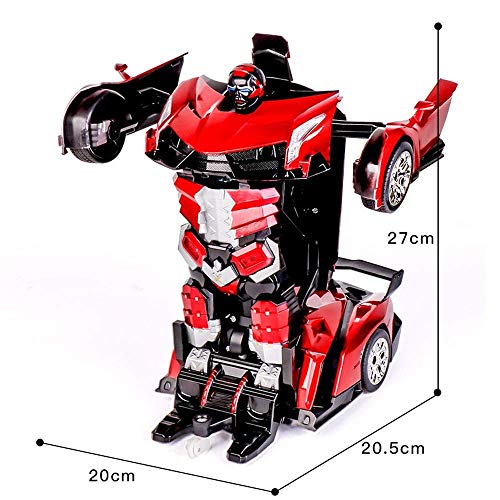 Uno y doce Modelo 2-en-1 Deformación del robot de coches transformador de vehículo grande que compite con gesto inteligente de detección de radio RC eléctrico recargable 2.4G RC vehículos Robots jugue