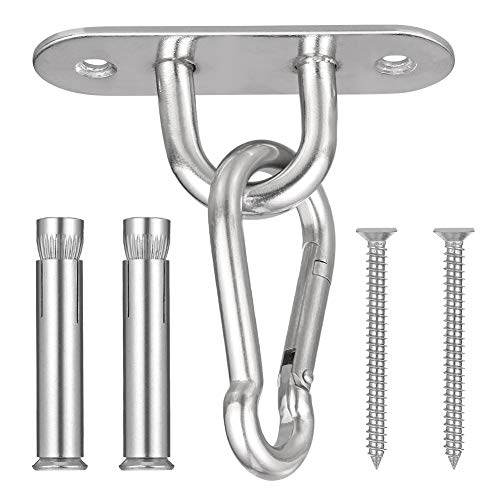 upain Ganchos de Techo 2 Piezas Techo Pared Gancho 304 Stainless Steel Gancho de Soporte de Techo Gancho de Techo Colgante para Colgar Silla Lámpara Colgante Columpio Yoga