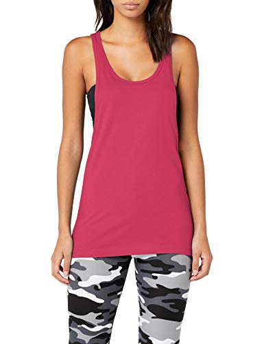 Urban Classics Ladies Loose Tanktop Camiseta de Deporte, Rosa (Fuchsia), Small (Talla del Fabricante: Small) para Mujer