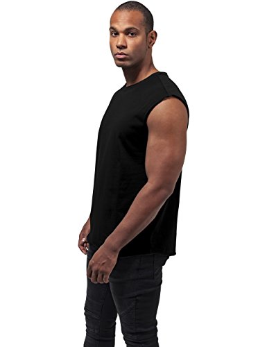 Urban Classics Open Edge Sleeveless tee Camiseta, Negro (Black 7), XL para Hombre