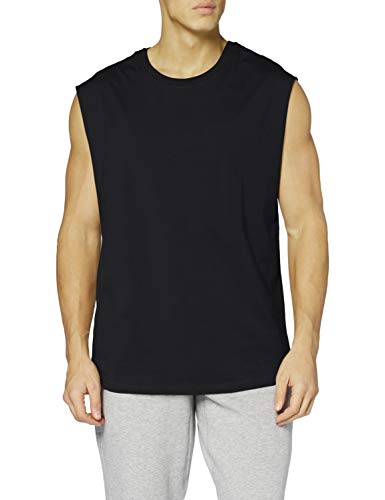 Urban Classics Open Edge Sleeveless tee Camiseta, Negro (Black 7), XL para Hombre