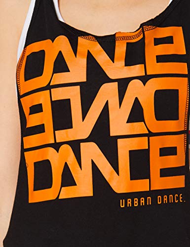 Urban Dance Dance Tanktop Camiseta Deportiva de Tirantes, Negro (Black 7), M para Mujer