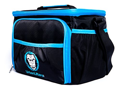 Urban Lifters Meal Prep Bag. Lightweight + High Quality Bag complete with 4 containers + ice pack. Ideal for Meal Management. Insulated food storage, ergonomic shoulder strap. For Athletes on the go.