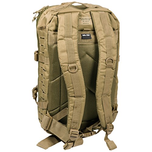 US Assault Pack grandes Corte Del Laser coyote