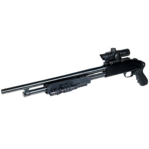 UTG Picatynny/Weaver Schiene Model 500 Shotgun Top Rail Mount - Mira de Arma para Caza, Color Negro