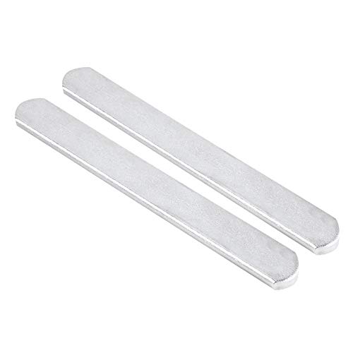 V GEBY 2 Piezas de Placas de Acero para Soportes de Chaleco de Peso Apretado y espinilleras Invisibles Especiales de Acero Anti-oxidación(Los 25cm)