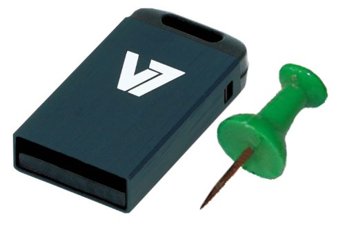 V7 VU28GCR-BLK-2E V7 Unidad de memoria flash USB 2.0 nano 8 GB, negra