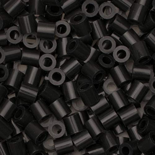 Vaessen Creative Perlas Fusibles, Negro, Set de 1100 Piezas DIY para Niños, Creación de Joyas, Decoraciones Hechas en Casa y Otras Ideas de Manualidades, 5mm