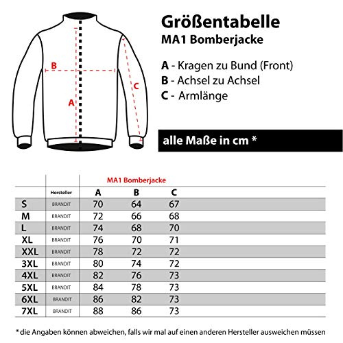 VALKNUT Wodan Göttervater - Chaqueta bomber para hombre gris XXXL