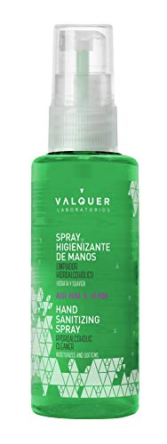 Válquer Spray Higienizante De Manos, Limpiador Hidroalcohólico. Antibacterias. Desinfección Manos 100 Ml 21 g