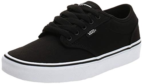 Vans Atwood, Zapatillas para Hombre, Negro (Black/White Canvas 187), 40 EU