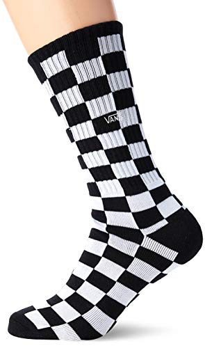 Vans Checkerboard II Crew (9.5-13, 1p) Calcetines, Multicolor (Black-White Check Hu0), Talla única para Hombre