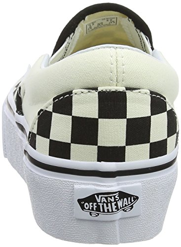 Vans Classic Slip-on Platform, Zapatillas sin Cordones para Mujer, Negro (Black and White Checker/White Bww), 37 EU