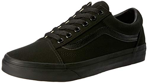 Vans Old Skool, Zapatillas de lona unisex, Negro (Black/Black Canvas), 41 EU