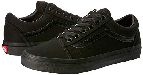 Vans Old Skool, Zapatillas de lona unisex, Negro (Black/Black Canvas), 41 EU