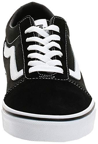 Vans Ward Canvas, Zapatillas Hombre, Negro ((Suede/Canvas) Black/White C4R), 38.5 EU