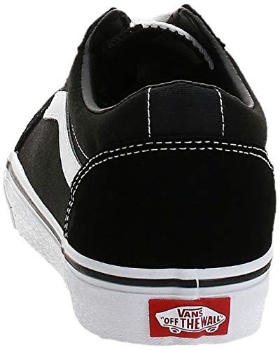 Vans Ward Canvas, Zapatillas Hombre, Negro ((Suede/Canvas) Black/White C4R), 38.5 EU